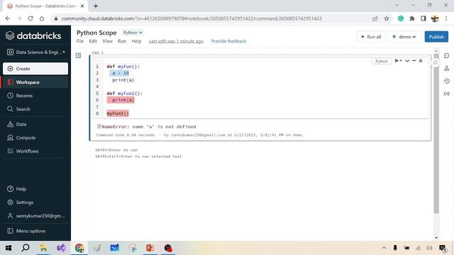 35- Scope in python || Local scope || Global scope in Python in Hindi смотреть онлайн