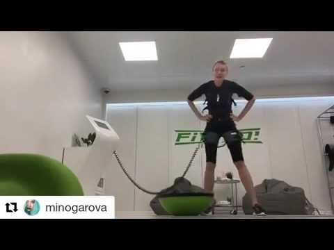 Мария Миногарова на EMS(emc) тренировке в FIT-N-GO смотреть онлайн
