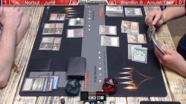 Store Championship: Jund vs Amulet Titan - Modern MTG смотреть онлайн