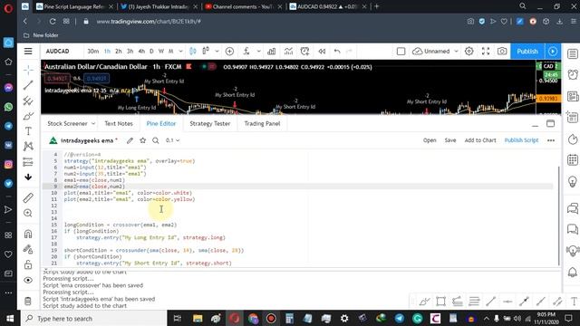 ?PINE EDITOR TRADINGVIEW | CODE EMA/SMA | NO COADING SKILLS | | ALGOTRADING PART 3 | Hindi смотреть онлайн