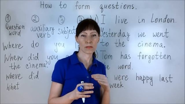 Как задавать вопросы по-английски / Грамматика английского языка / General English смотреть онлайн