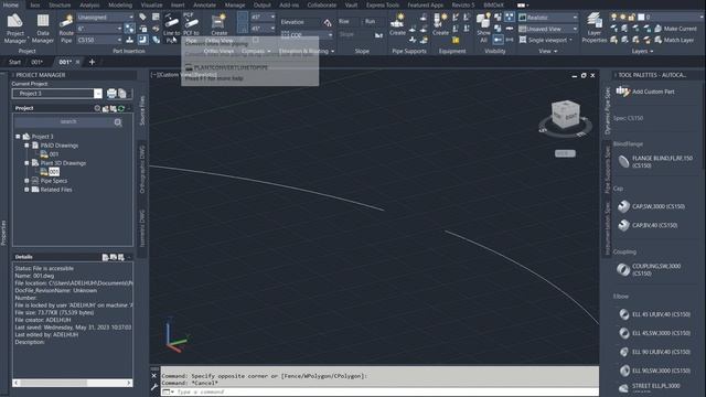 Creating Circular Ring In Plant 3D смотреть онлайн