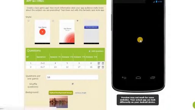 AppsGeyser создание викторины смотреть онлайн