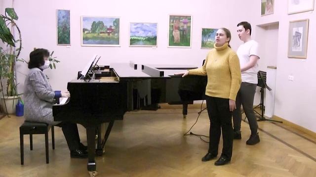 Дуэт "Стеллы и Янко" из оперетты И.Дунаевского "Вольный Ветер" (Юлия Пивень и Александр Родионов) смотреть онлайн