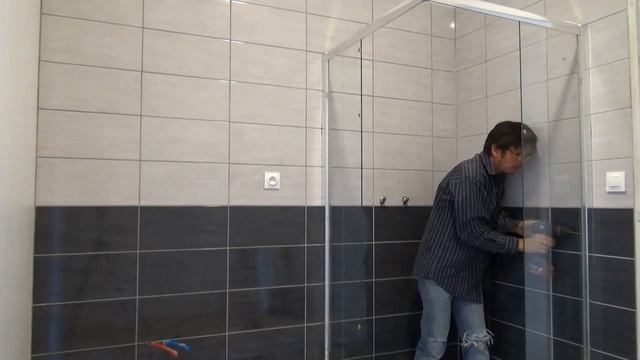 Pose CABINE DE DOUCHE 90X90 смотреть онлайн