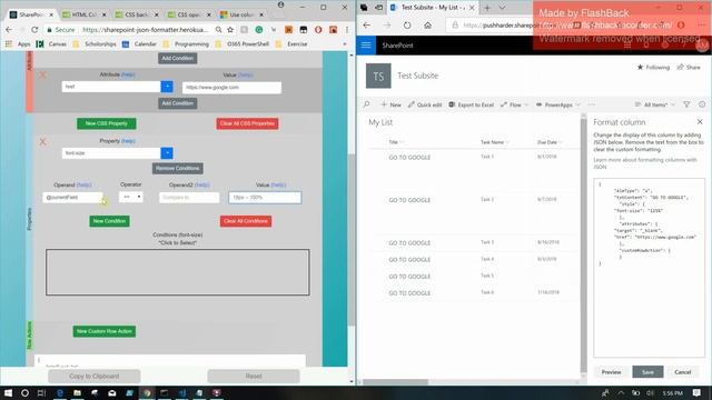 SharePoint List JSON Formatter (App) Demo/Tutorial смотреть онлайн