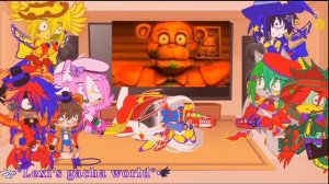 Fnaf security breach reacts to funny memes(Remake)||Gacha Club|•Fnaf sb•|