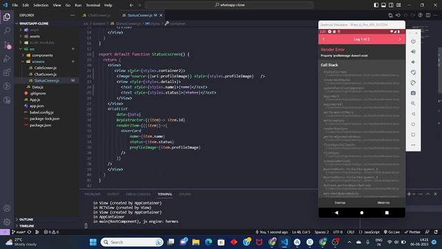 "Mastering React Native Expo: Building Your Own WhatsApp Clone" | Part 4 смотреть онлайн