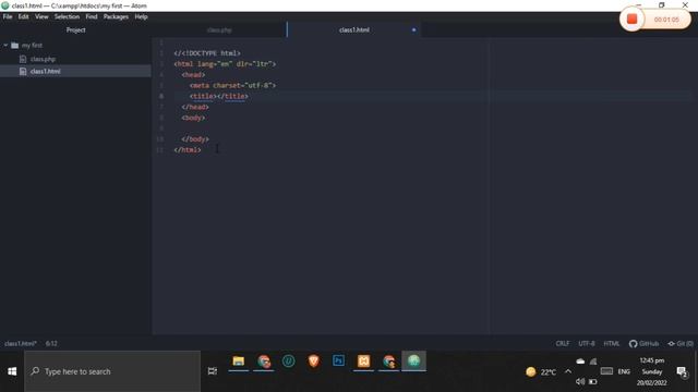 how to create your first Html code on atom | Saadullahsultan | Html смотреть онлайн