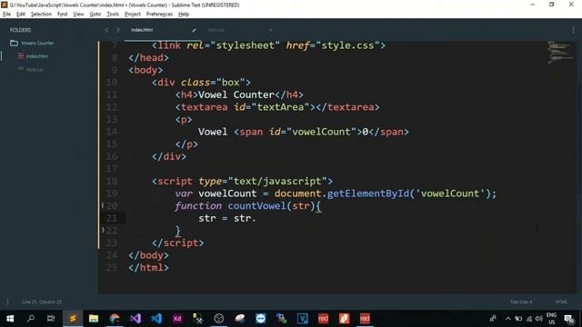 Vowel Counter | JavaScript Mini Project смотреть онлайн