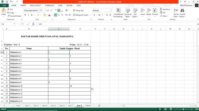Cara Cepat Membuat Nomor di Kolom Tanda Tangan dengan Excel 2019, 2016, 2013 dan 365! смотреть онлайн