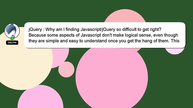 jQuery : Why am I finding Javascript/jQuery so difficult to get right? смотреть онлайн