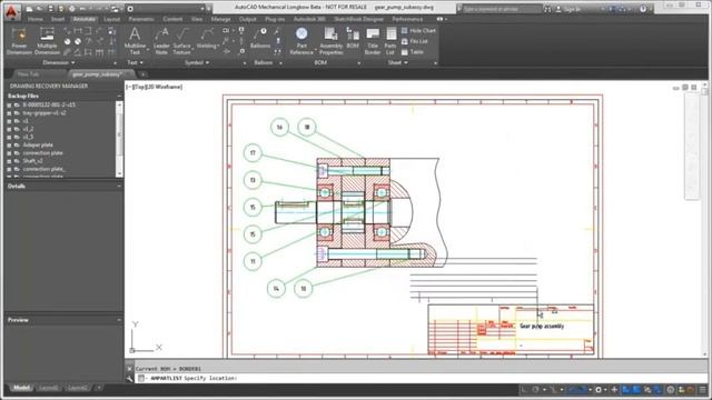 AutoCAD Mechanical Associative balloons and bills of materials enhanced смотреть онлайн