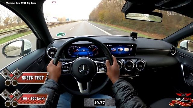 Mercedes-Benz A200 163 hp | POV TOP SPEED DRIVE смотреть онлайн