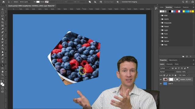 Photoshop Masks Tutorial | Pixel, Vector, Clipping, & Quick Masks Explained смотреть онлайн