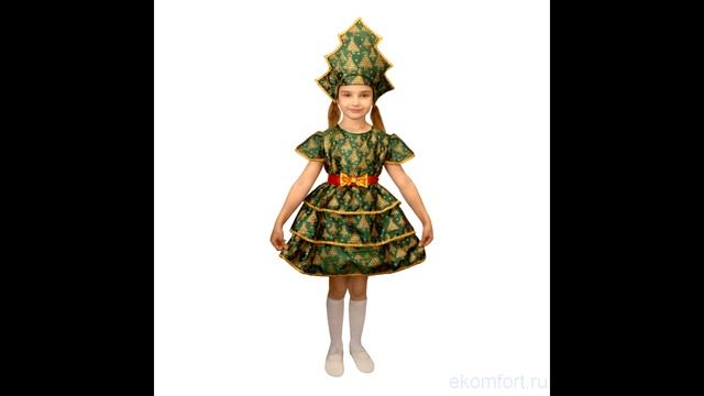 Новые модели костюма ёлочки для девочек