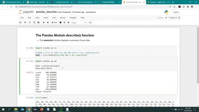 pandas describe смотреть онлайн