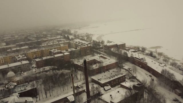 Зимний Кронштадт с высоты смотреть онлайн