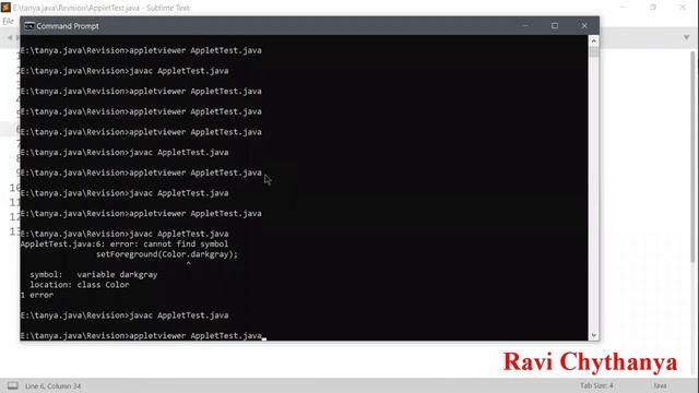 Working with GUI using Java Applets - Part 1 смотреть онлайн