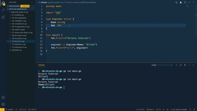 Structs in Go - Beginner's Guide to Go Course смотреть онлайн