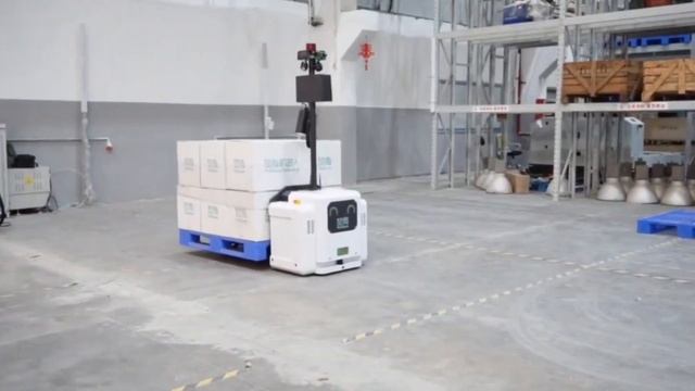 Application of Lidar sensor on forklift AGV смотреть онлайн