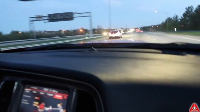 700+ HP Dodge Hellcat Challenger vs 650+ HP Procharged Mustang GT смотреть онлайн