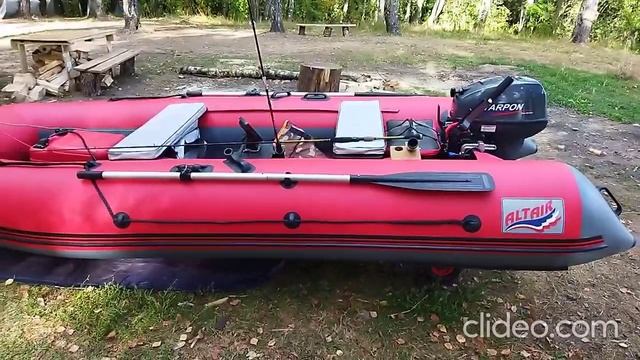 Обзор лодки Альтаир: ALTAIR HD-380 НДНД, с мотором Тарпон 9.9 тест драйв на Озерне. смотреть онлайн