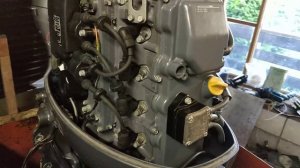 YAMAHA F50, обзор, замер компрессии