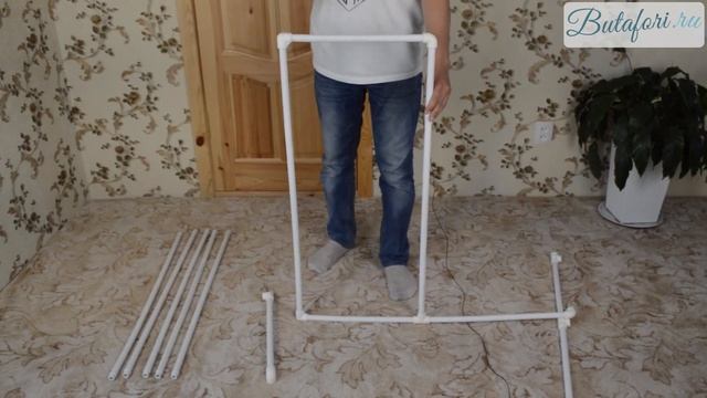 Квадратный держатель фона для фотосессии новорожденных - Как собрать? смотреть онлайн