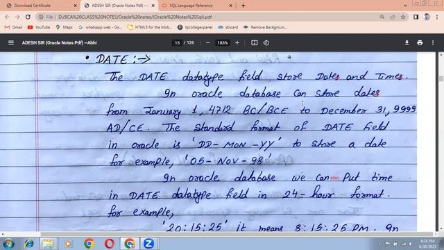 Oracle # 5 | Data Type Of Oracle| char var char number long смотреть онлайн