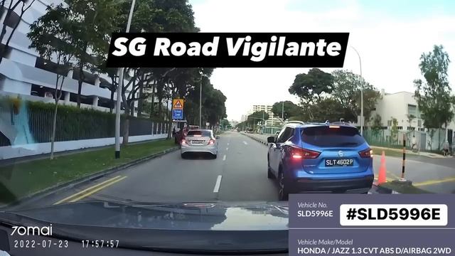 23jul2022 tampines ave 8 Phv Honda jazz #SLD5996E honda jazz illegal uturn & resulted in an acciden смотреть онлайн