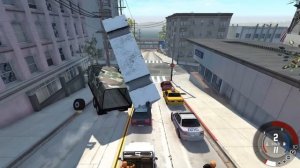 КОГДА В ПРОБКЕ ОТКАЗЫВАЮТ ТОРМОЗА! ПОСЛЕДНИЙ СПУСК | BeamNG.drive