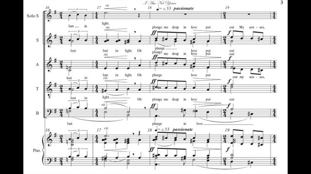 I Am Not Yours (Sara Teasdale) - SATB divisi - Dave Gardner смотреть онлайн