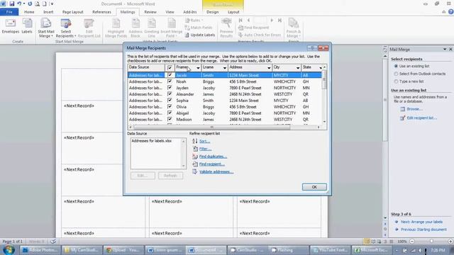 How to Mail Merge Addresses from Excel to Create Labels In Word смотреть онлайн
