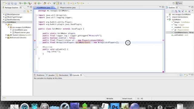 Java | How to make a Minecraft 1.6.2 Bukkit Server Plugin | Part 1 смотреть онлайн