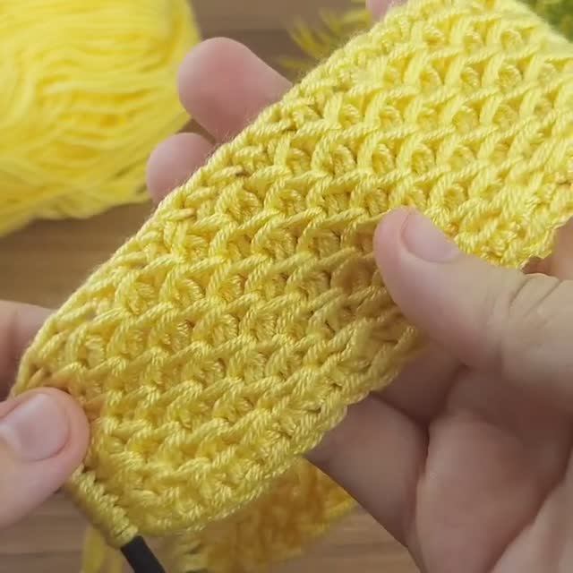 Повязка на голову крючком ?❤? Уроки вязания☺ Тунисское вязание #тунисскоевязание #урокивязания #вя