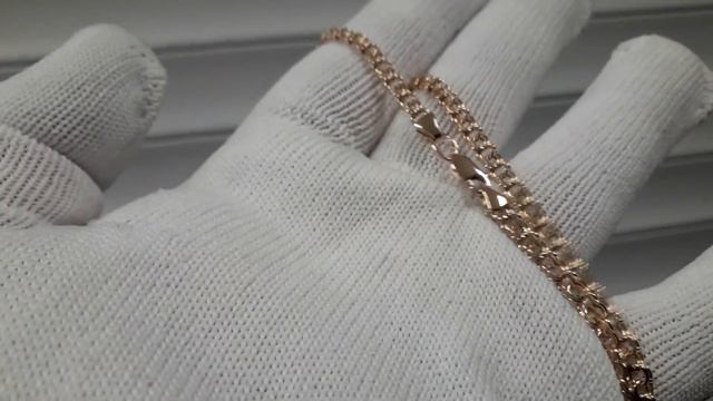 Золотая цепочка Бисмарк на 17 грамм смотреть онлайн