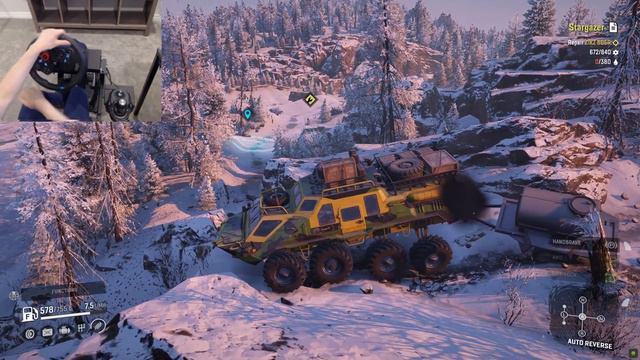 ZiKZ 605R Repair Mission (feat. Tuz 420 Tatarin JBE) - SnowRunner | Logitech G29 gameplay смотреть онлайн