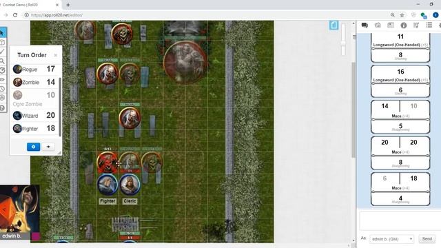 Roll20 running combat Tutorial смотреть онлайн