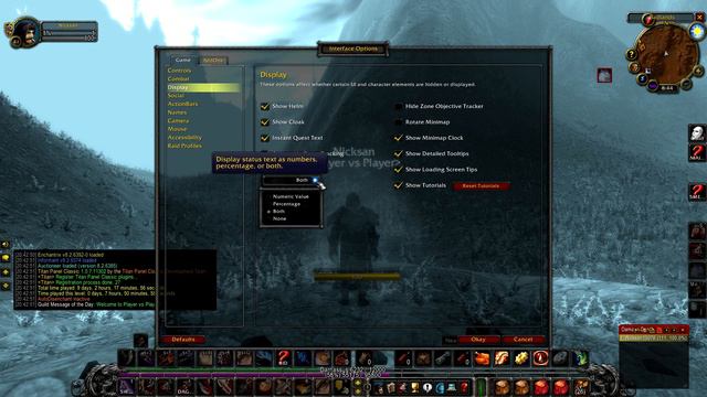 Show Experience Bar & Reputation Bar "Status Text Numbers" - Classic WoW / BFA смотреть онлайн