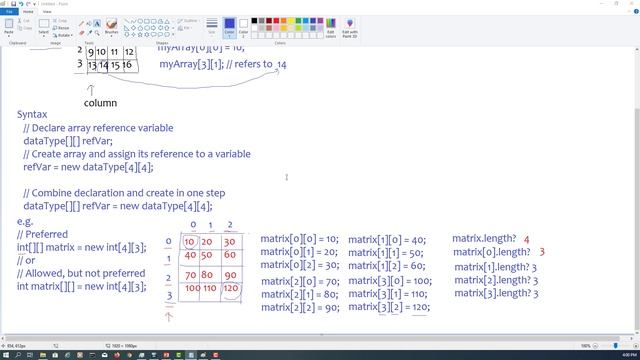 Java Tutorial 33 - Two-Dimensional Arrays смотреть онлайн