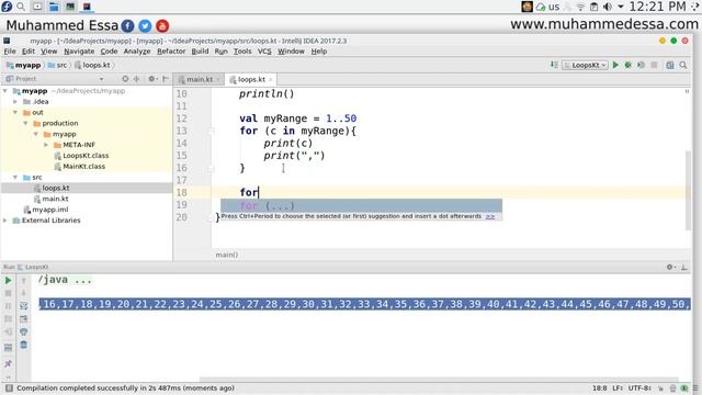 13 Kotlin basics for loop смотреть онлайн