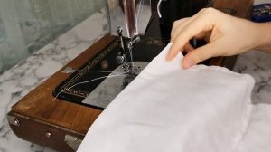 ШЬЮ ПОСТЕЛЬНОЕ БЕЛЬЕ НА СТАРОЙ РУЧНОЙ ШВЕЙНОЙ МАШИНКЕ