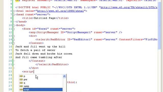 Content Filters - Telerik ASP.NET AJAX Editor смотреть онлайн