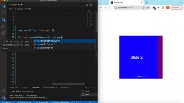How to Use Ant Design Carousel Component | Autoplay | Next, Previous and Jump to a Carousel Slide