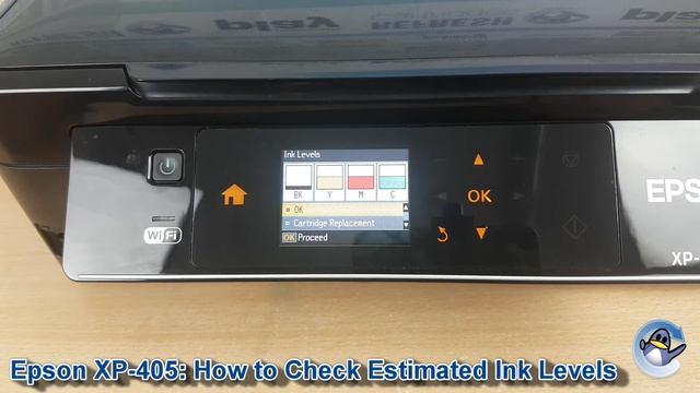 Epson Expression Home XP-405: How to Check Estimated Ink Levels смотреть онлайн