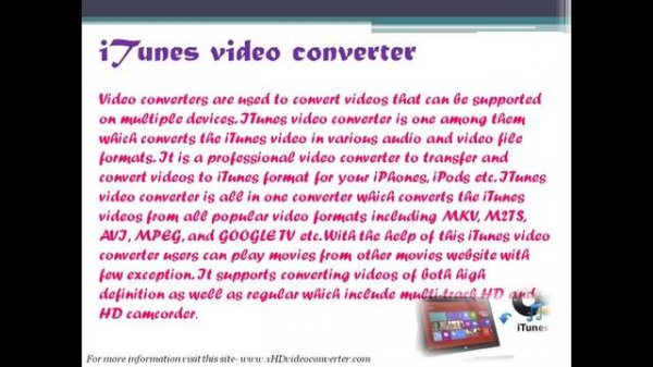best iTunes video converter