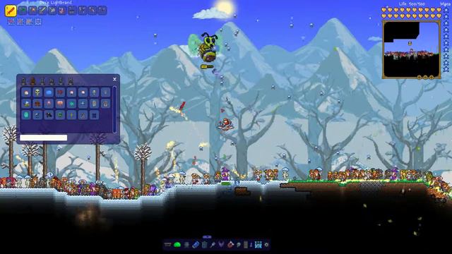 Terraria - НПС Против Пчёлки! смотреть онлайн