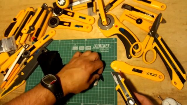 Обзор ножей OLFA Модель L-5 часть 1 смотреть онлайн