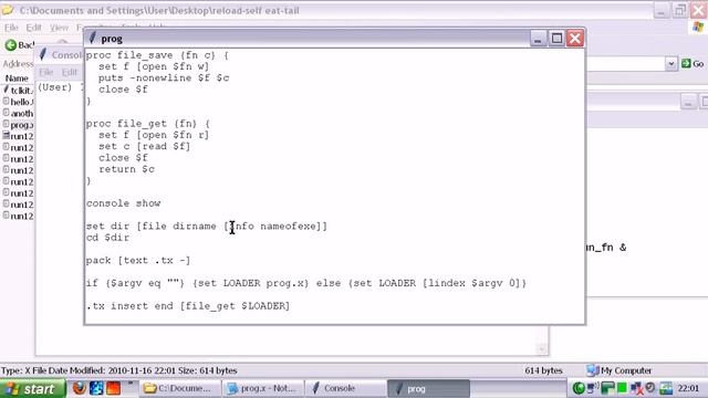 Self-Reload Part 2 Tcl/Tk Snake Eats Tail смотреть онлайн